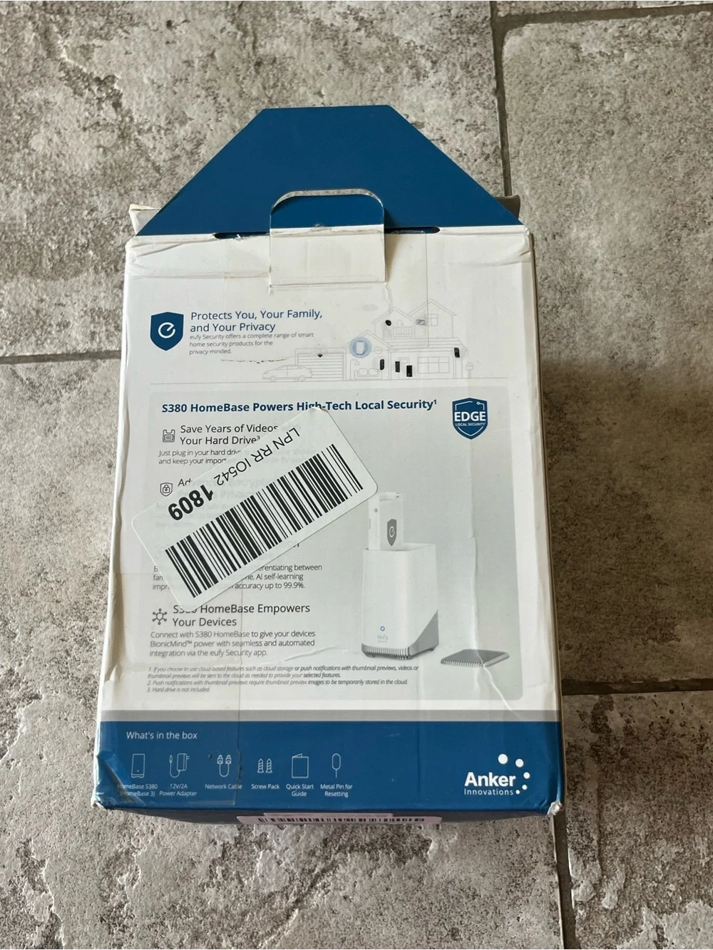EUFY security S380 HomeBase Expandable Local Storage - White